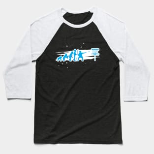 Disc Golf Evolution Baseball T-Shirt